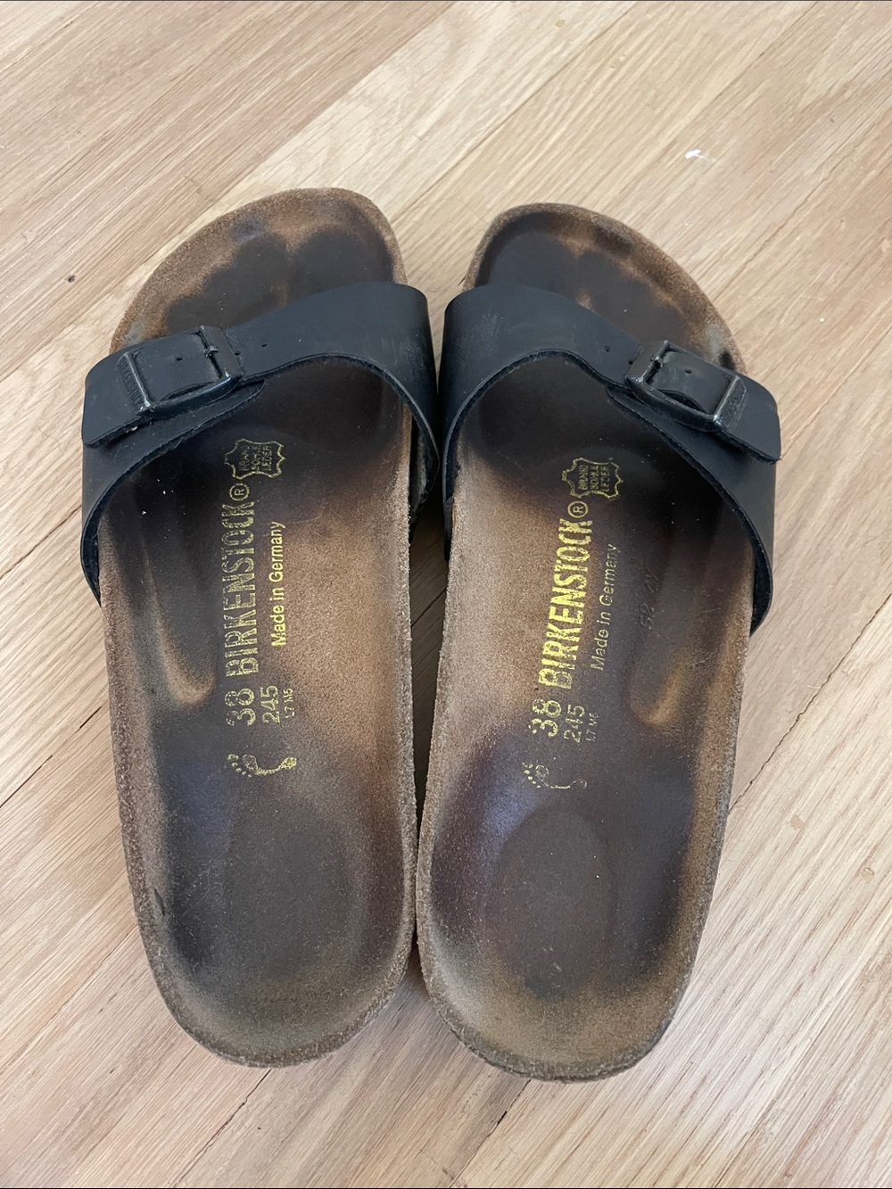 Birkenstock Black Single Strap Slide Sandals - Women's
